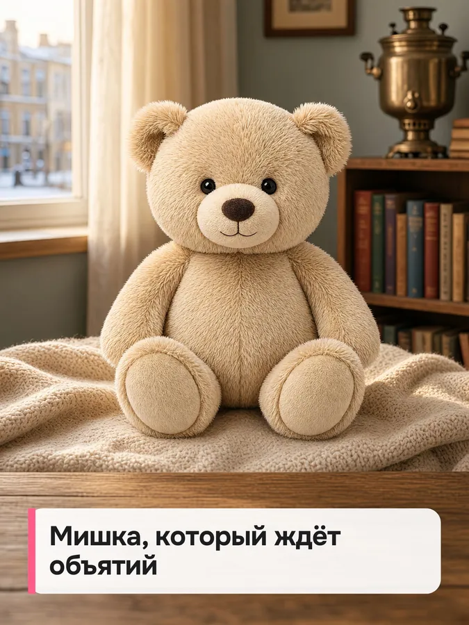 Мягкая игрушка — пост для соцсетей