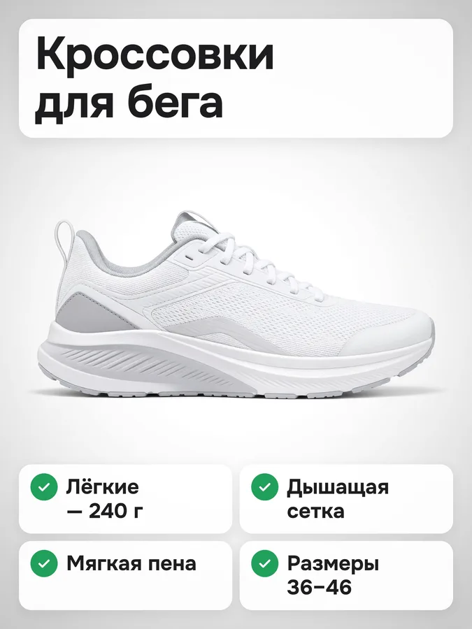 Кроссовки — инфографика